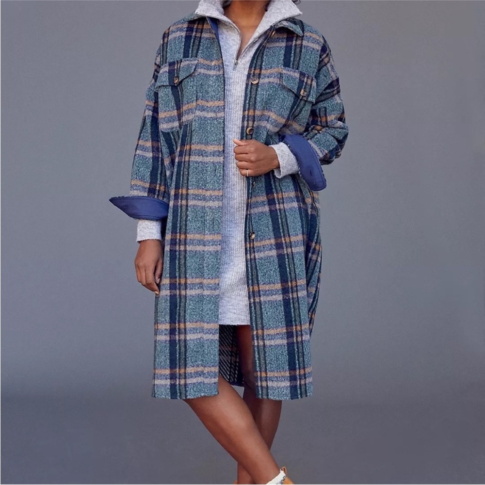Anthropologie If By the Sea shirt jacket